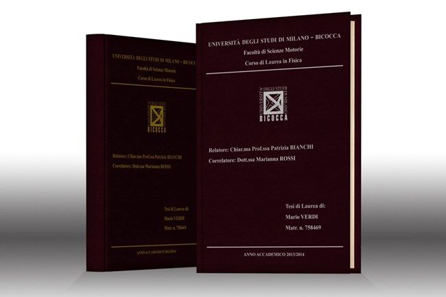 Stampa tesi online - velluto Vinaccia