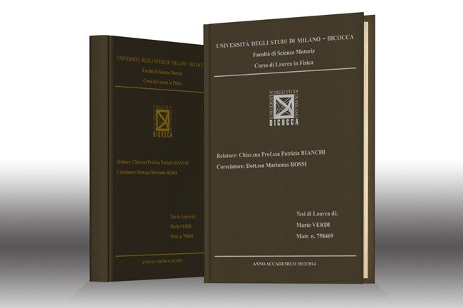 Stampa tesi online - tela Marrone