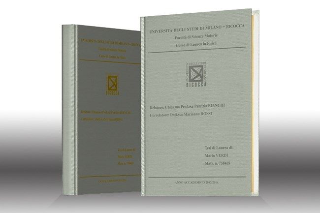 Stampa tesi online - seta Grigio Perla