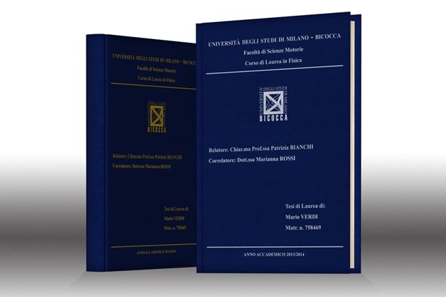 Stampa tesi online - velluto Blu Chiaro