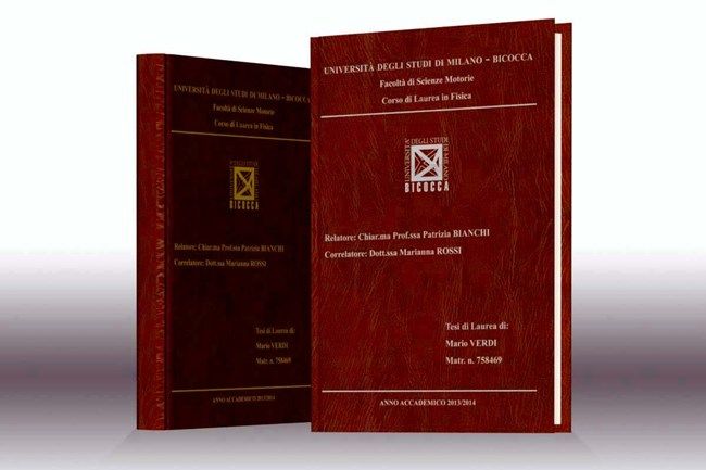 Stampa tesi online - similpelle Bic Rosso