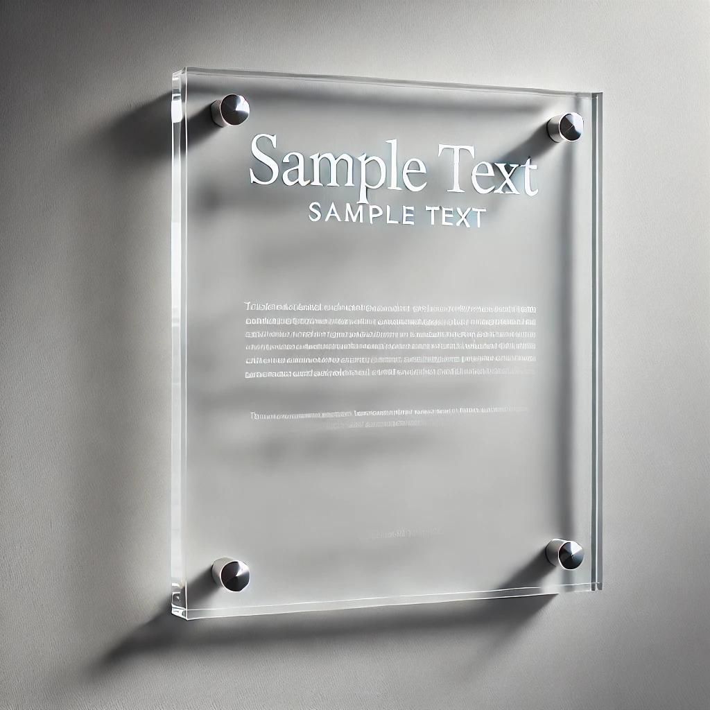 Targhe in Plexiglass