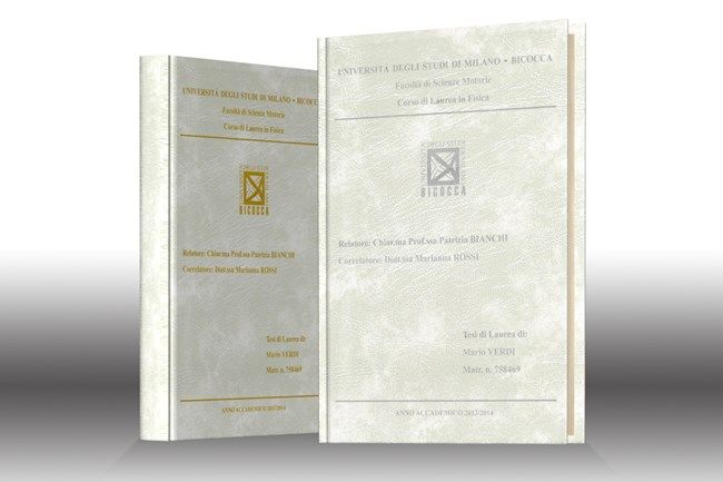 Stampa tesi online - similpelle Bianco Antico