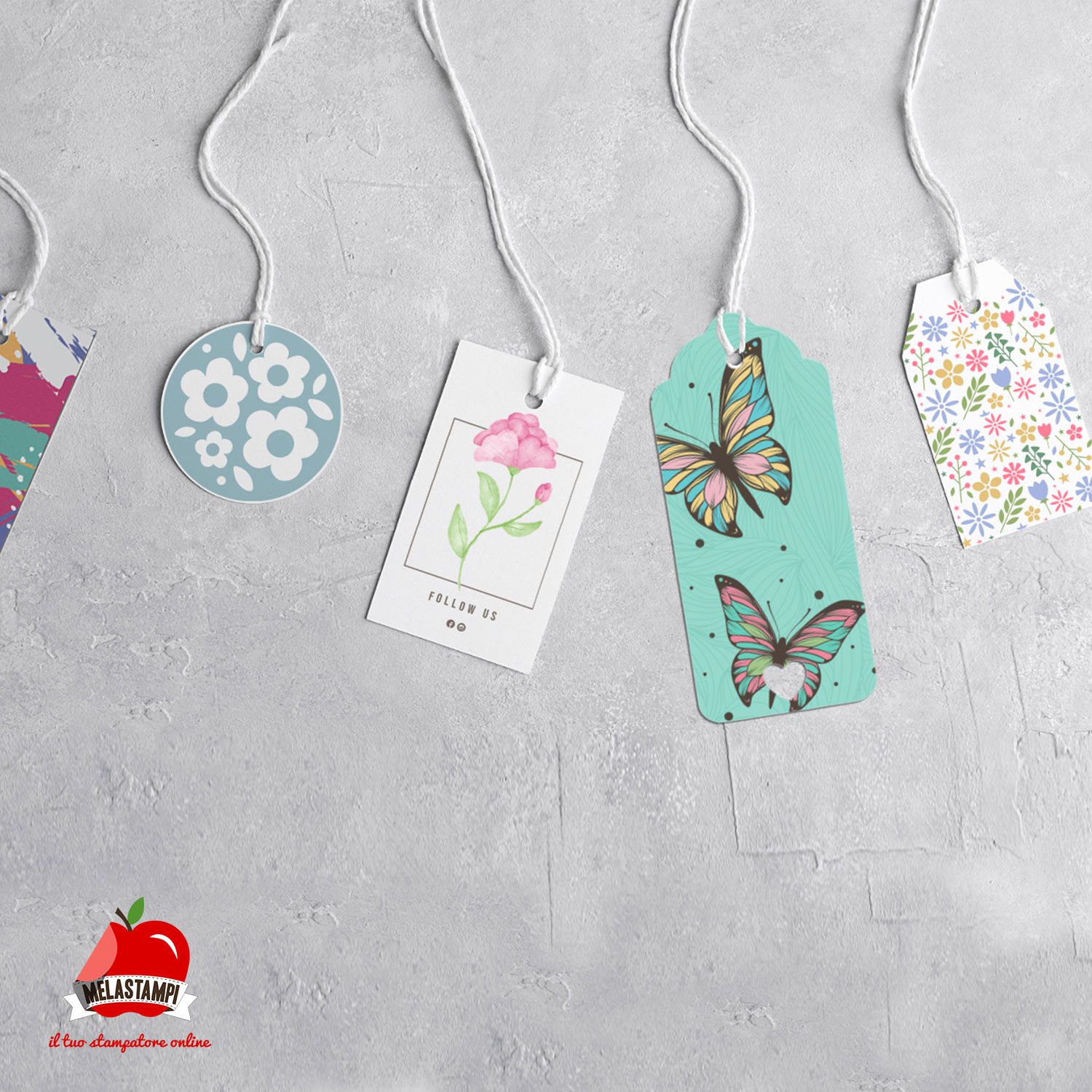 Cartellini sagomati personalizzati