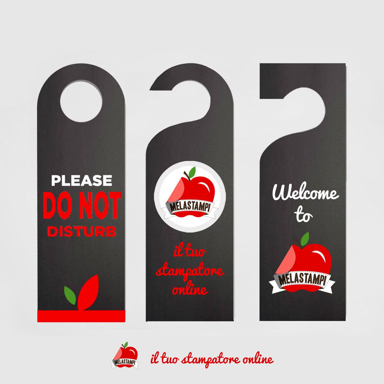 Door hanger colori speciali su cartoncini colorati