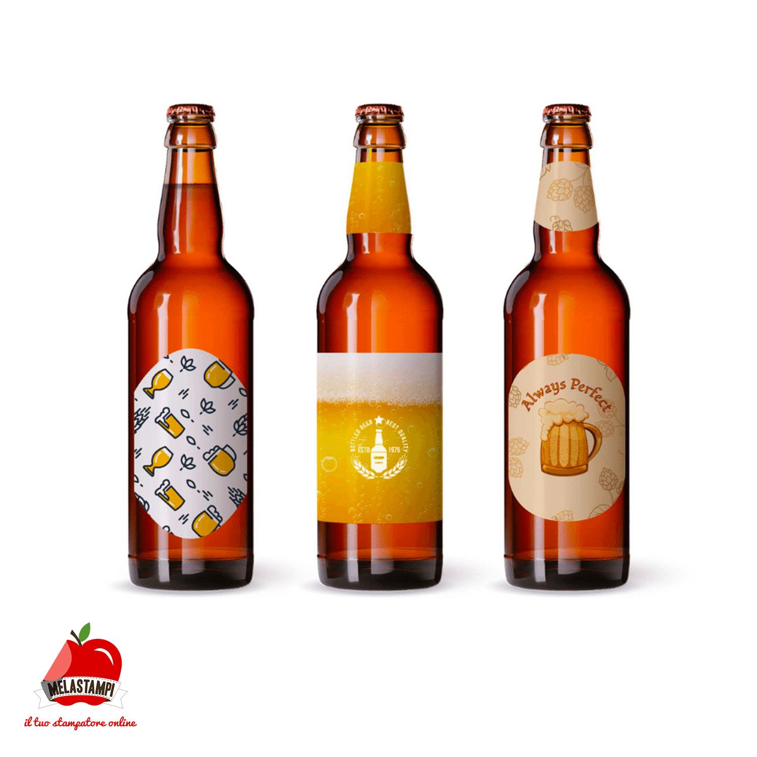 Etichette adesive per bottiglie
