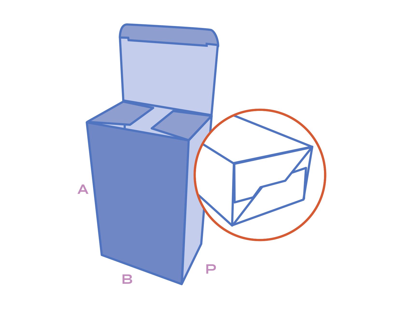Folding box with tuck-in flap and crash lock base