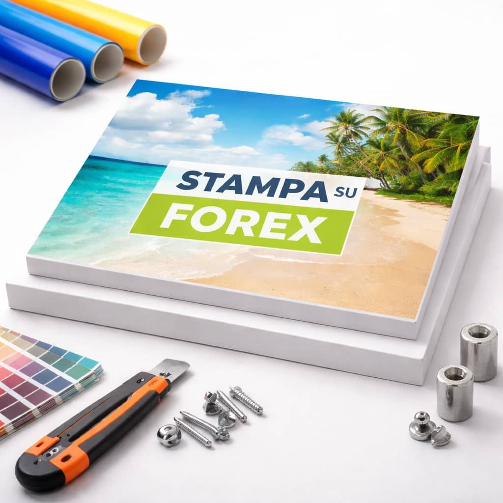 Stampa su Forex personalizzata per pannelli rigidi da interno ed esterno