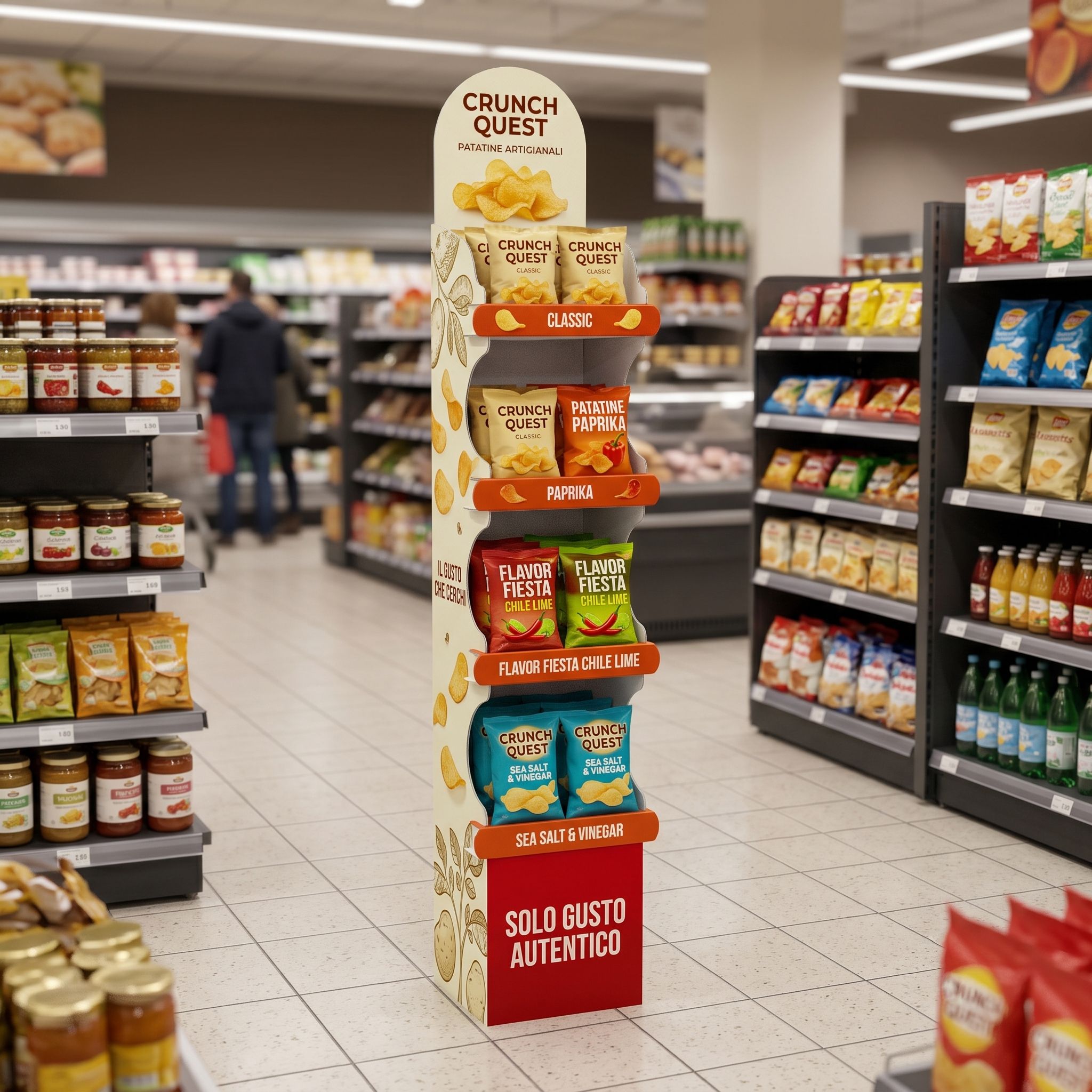 Espositore da terra economico a 4 ripiani | Maska