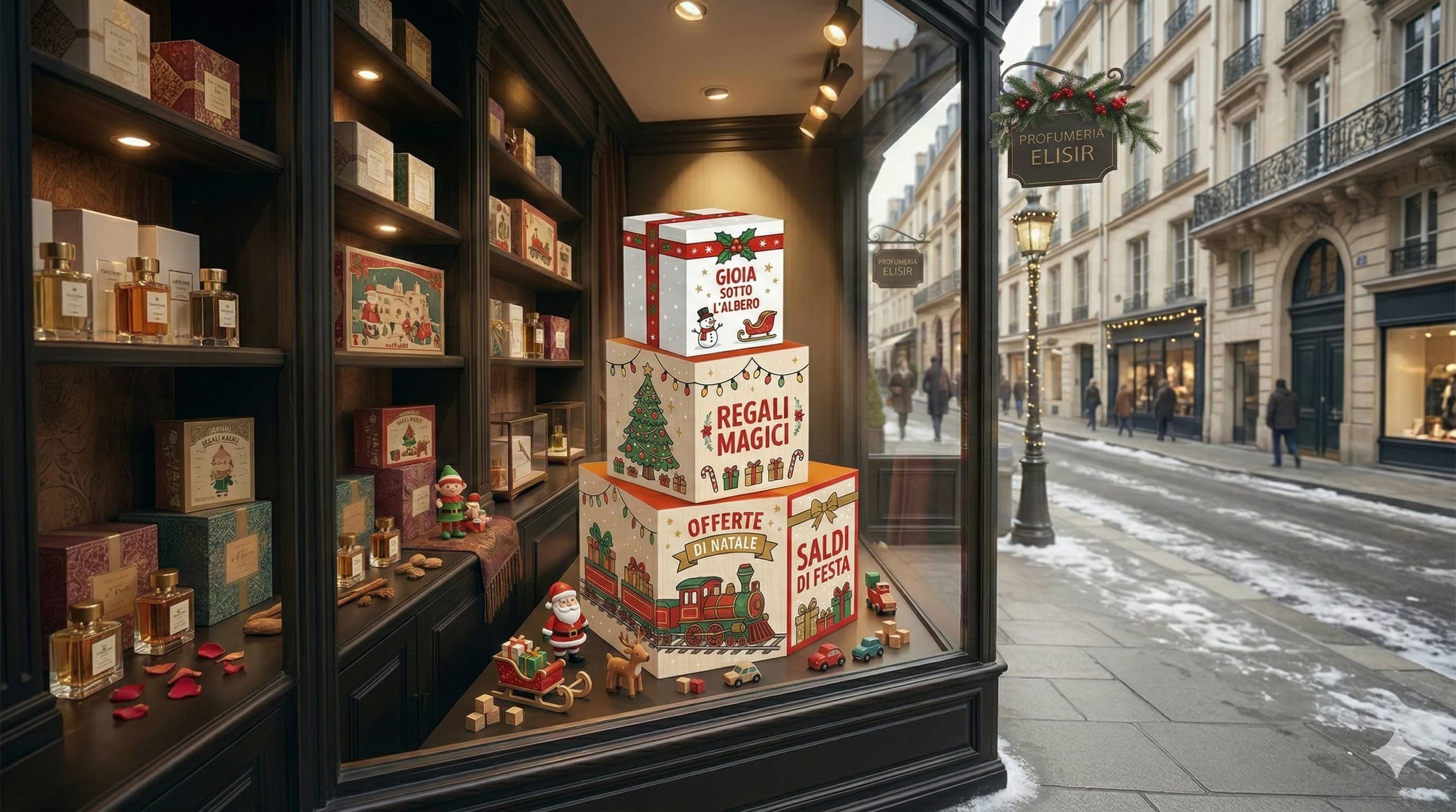 Cubi in cartone personalizzati per vetrine e allestimenti