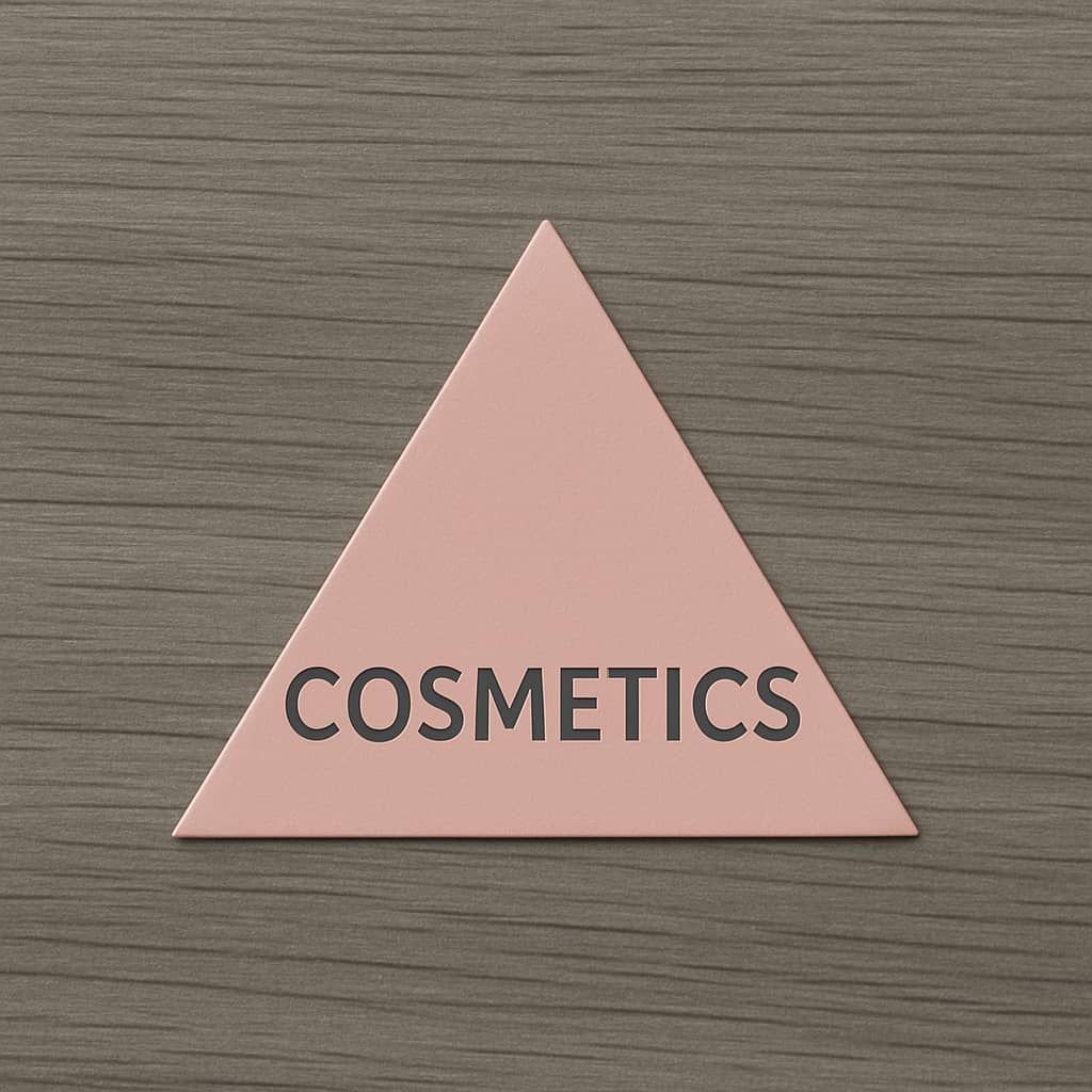 Etichette adesive in PVC triangolari