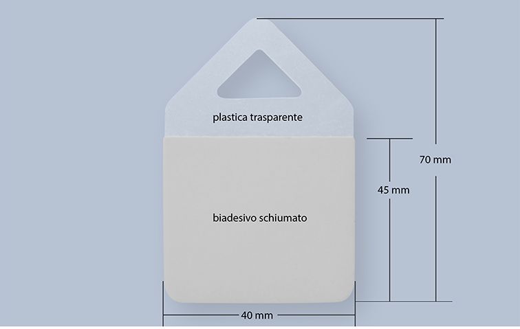 Confezione Da 20 Supporti Adesivi Invisibili Da 1 Pollice, Supporti - Foto 8