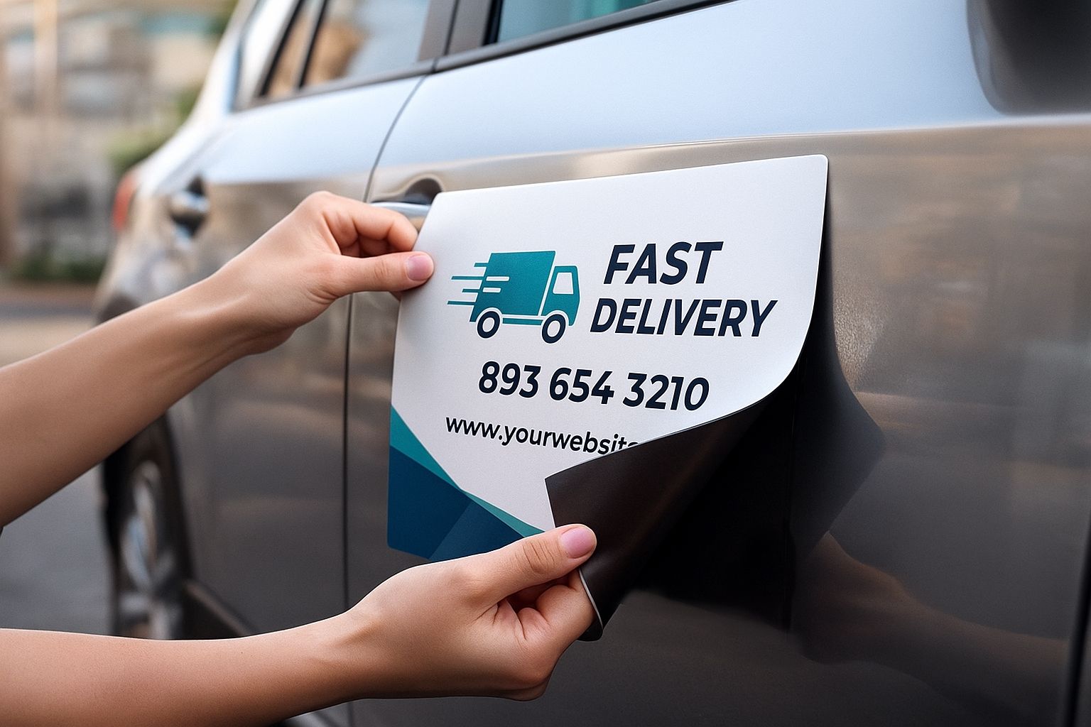 Stampa Adesivi Magnetici Personalizzati per Auto, Negozi e Segnaletica