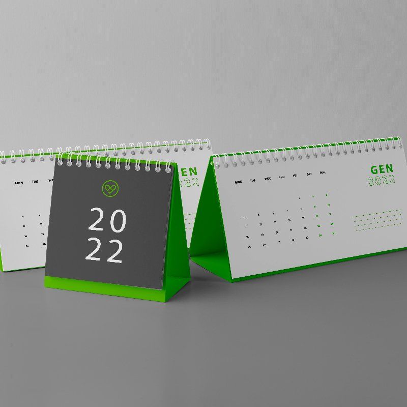 Desk Calendar with spiral