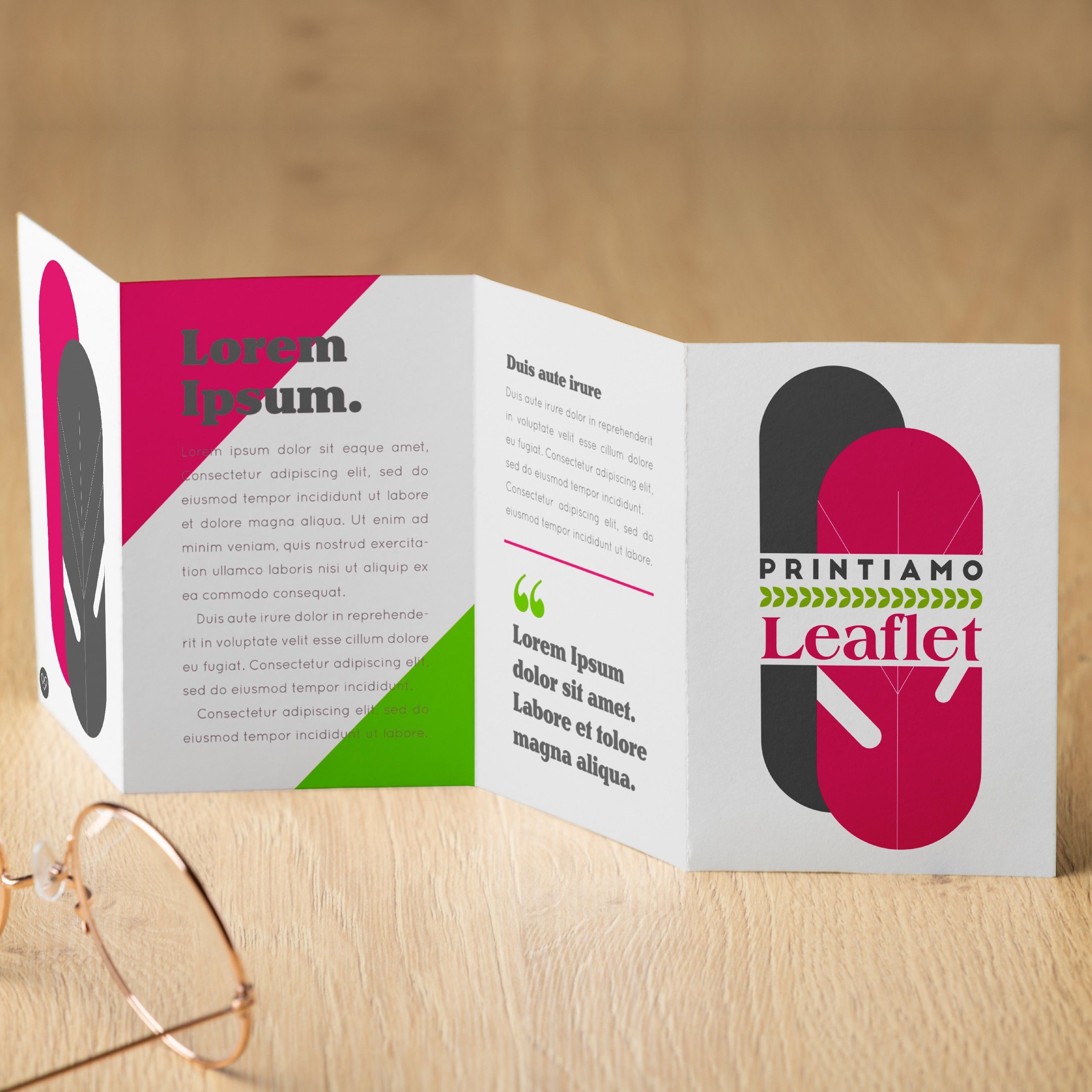 Print folded leaflets and brochures