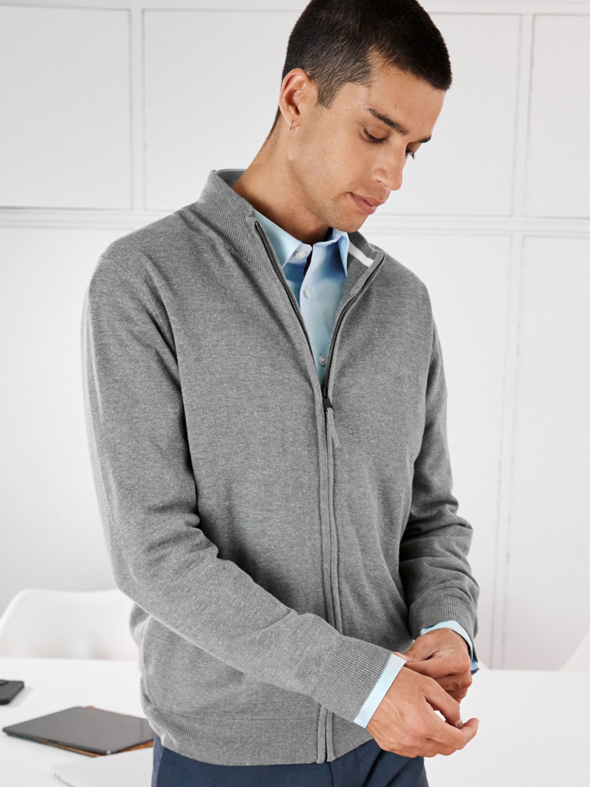 Men's Zip Cardigan - daiber