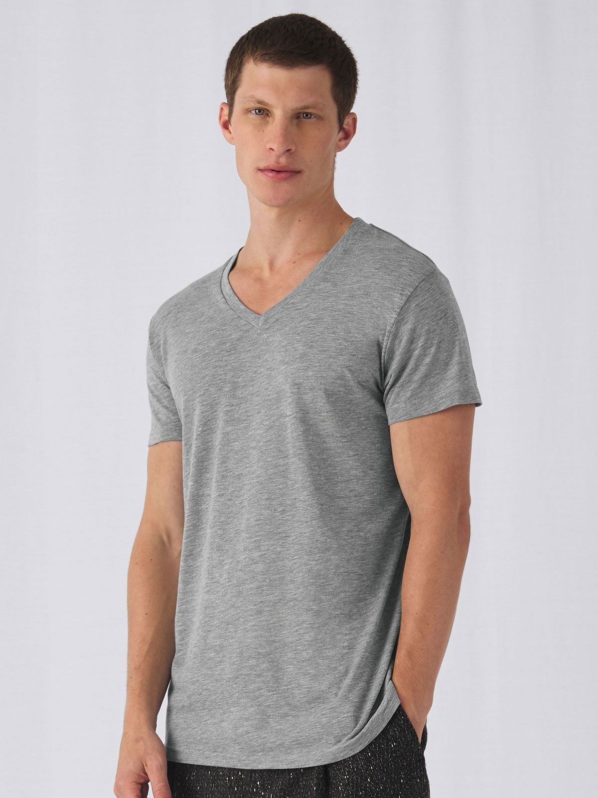 T-shirt V-neck Triblend Uomo - B&C Collection