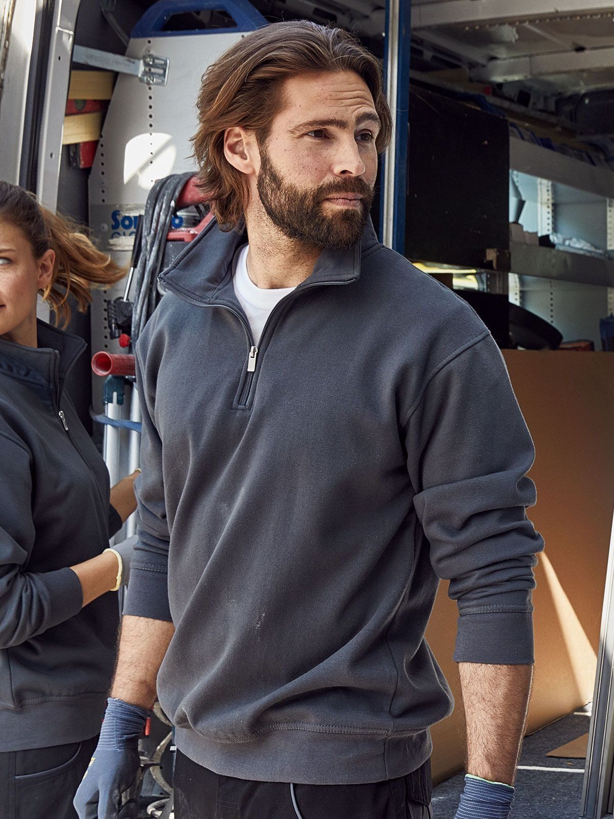 Workwear Half Zip Sweat - daiber