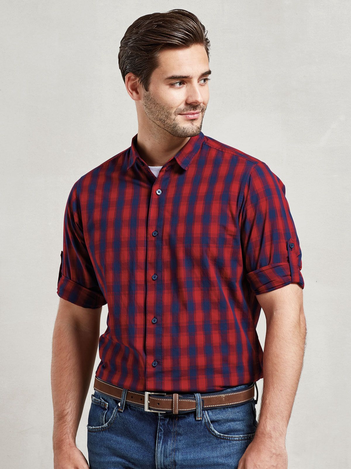 Men's LSL 'Mulligan' Check Cotton Bar Shirt - Premier
