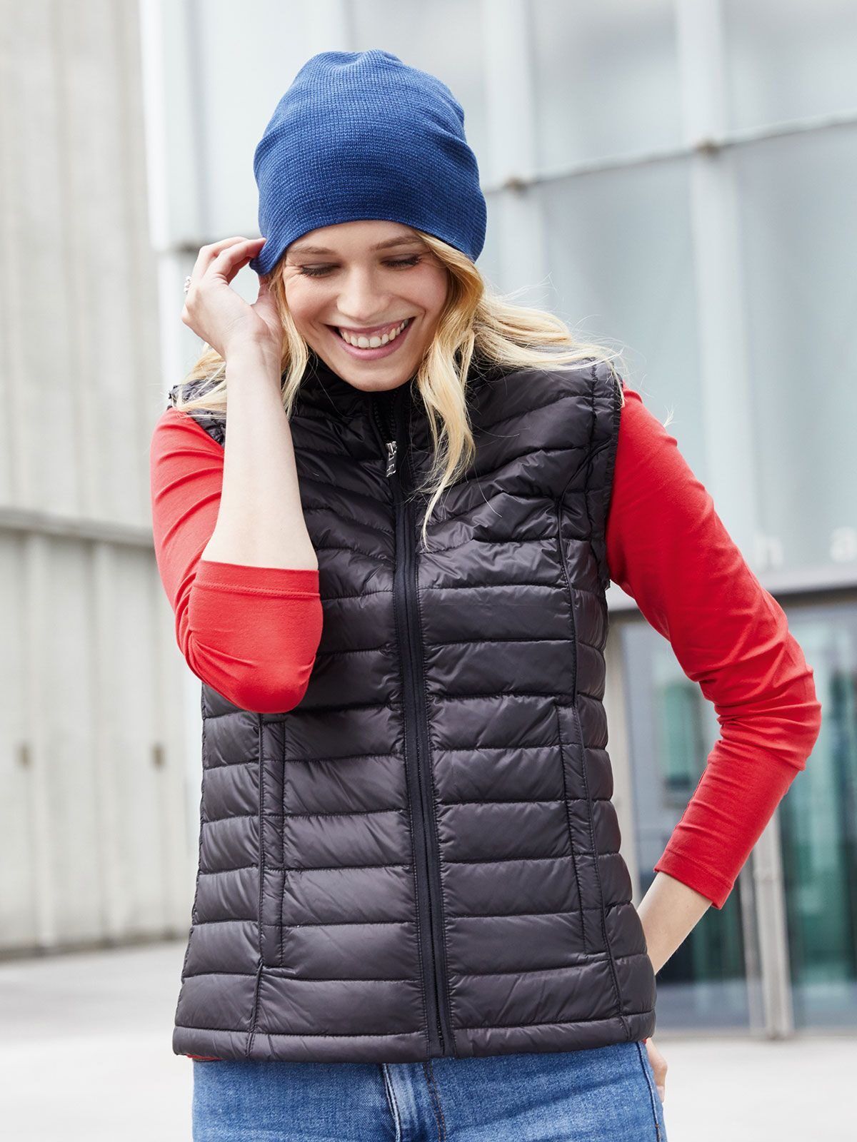 Ladies' Quilted Down Vest - James & Nicholson