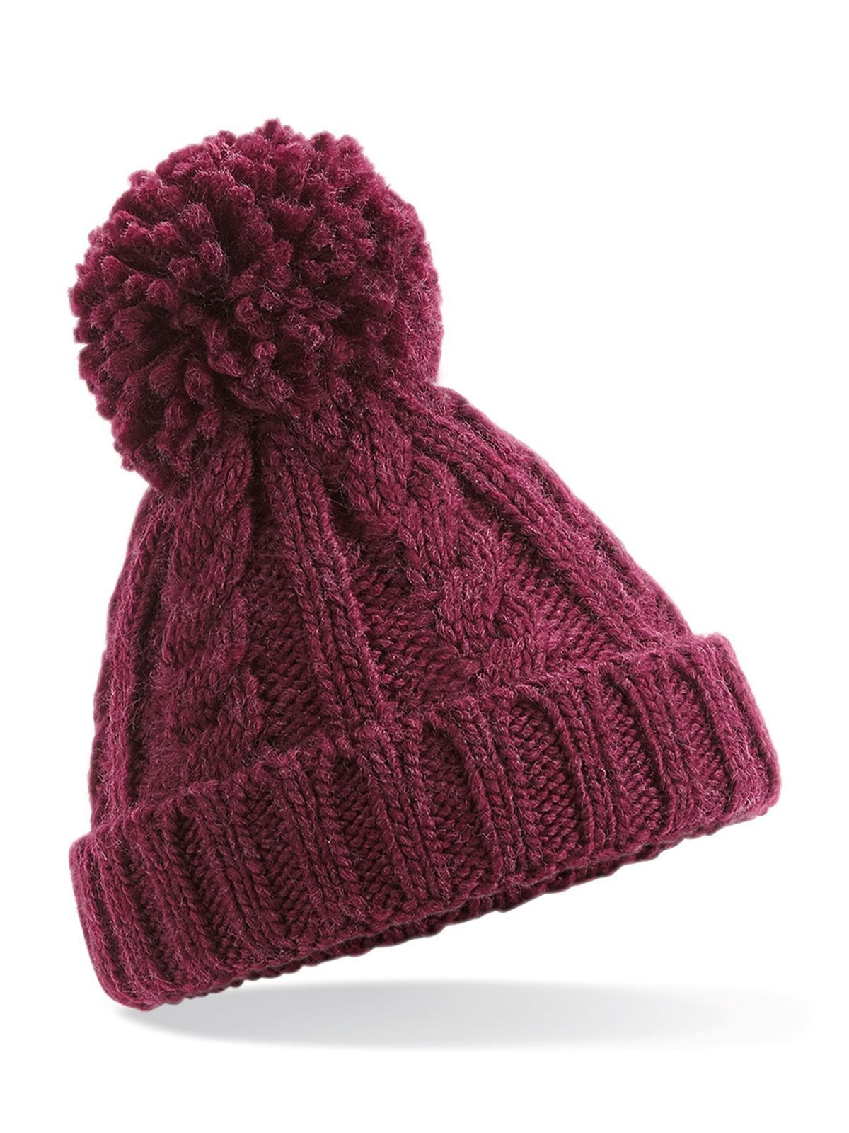 Infant Cable Knit Melange Beanie - Beechfield