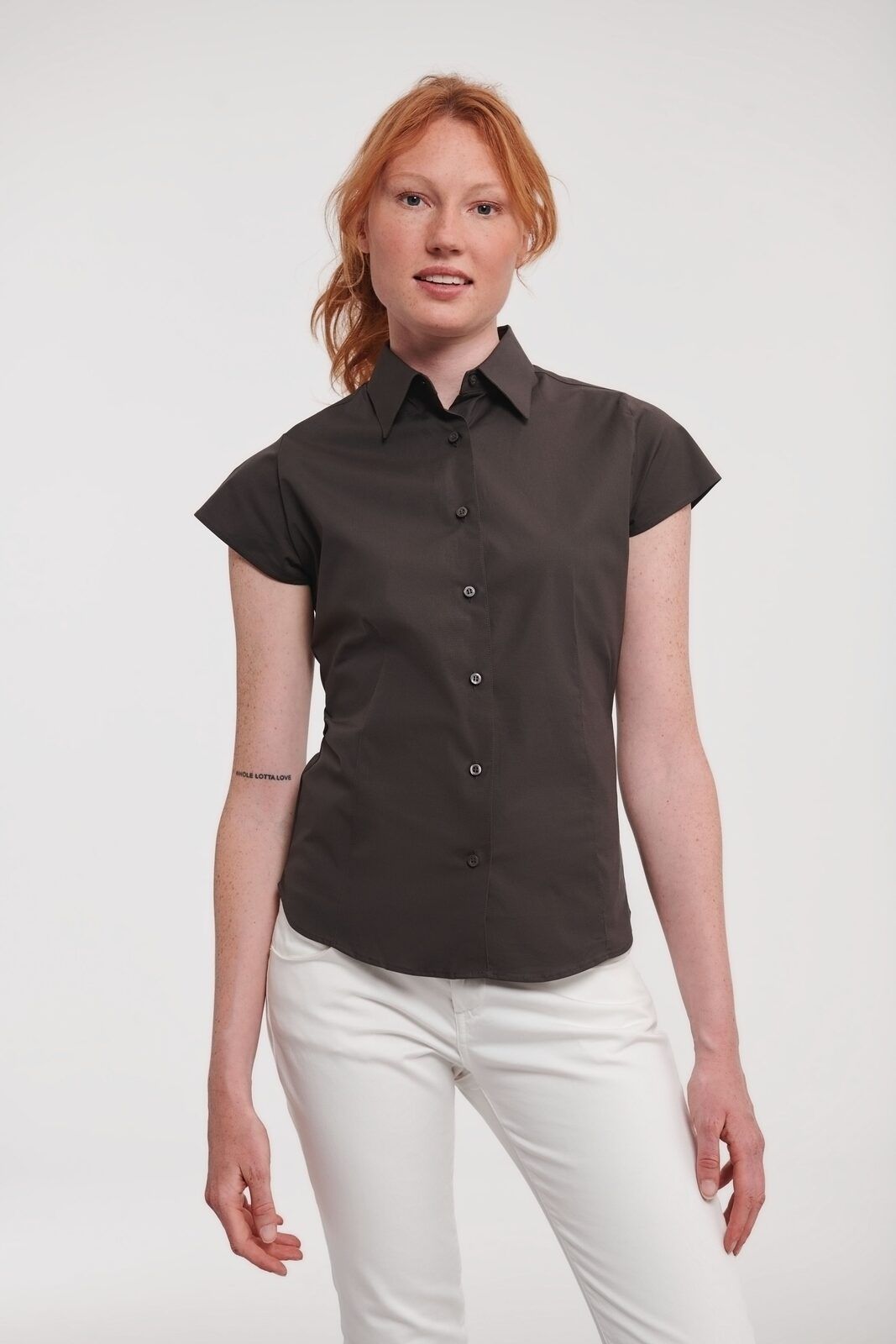 Ladies' Short Sleeve Easy Care Fitted Shirt - Russell