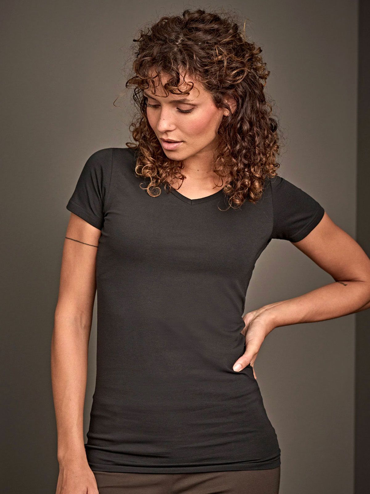 Ladies Fashion Stretch Tee - Tee Jays