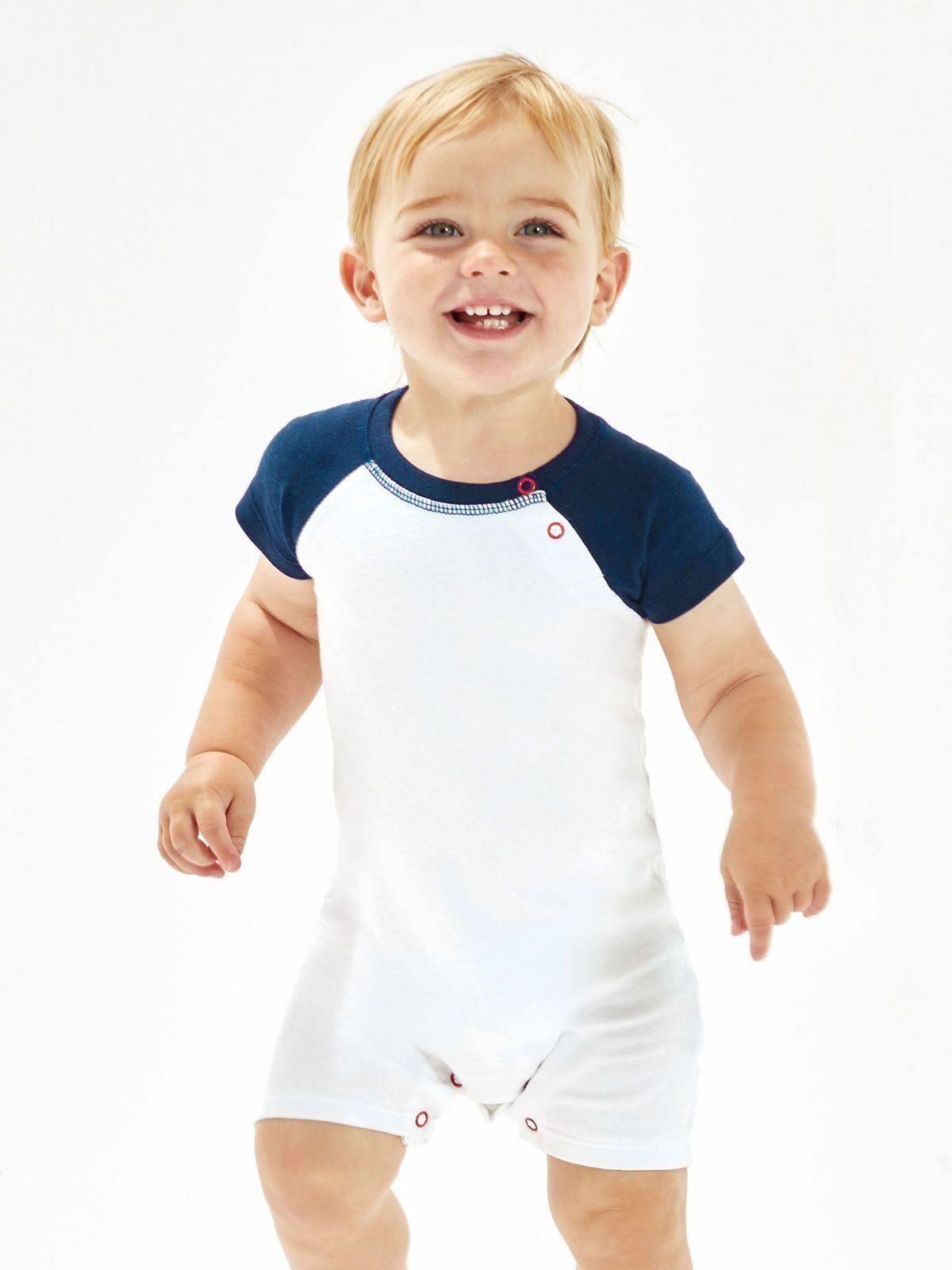 Baby Baseball Playsuit - Babybugz