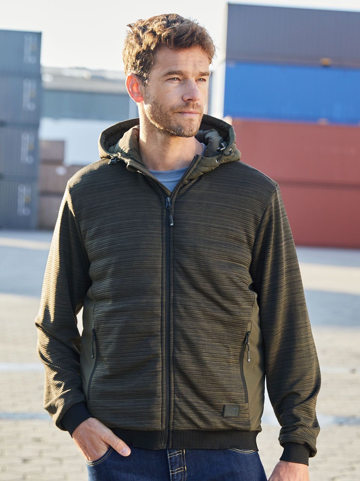 Men's Padded Hybrid Jacket - daiber