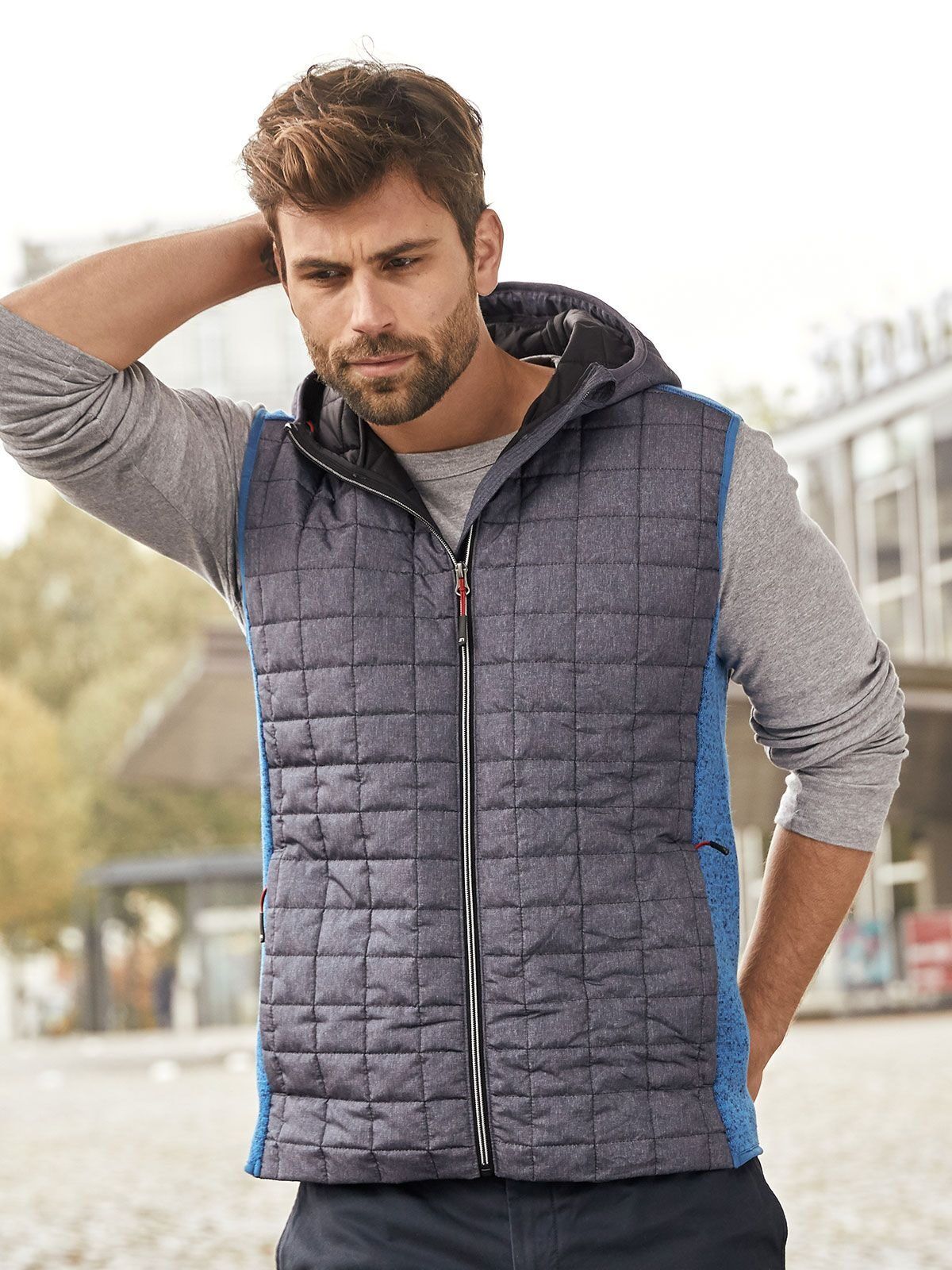 Men's Knitted Hybrid Vest - daiber