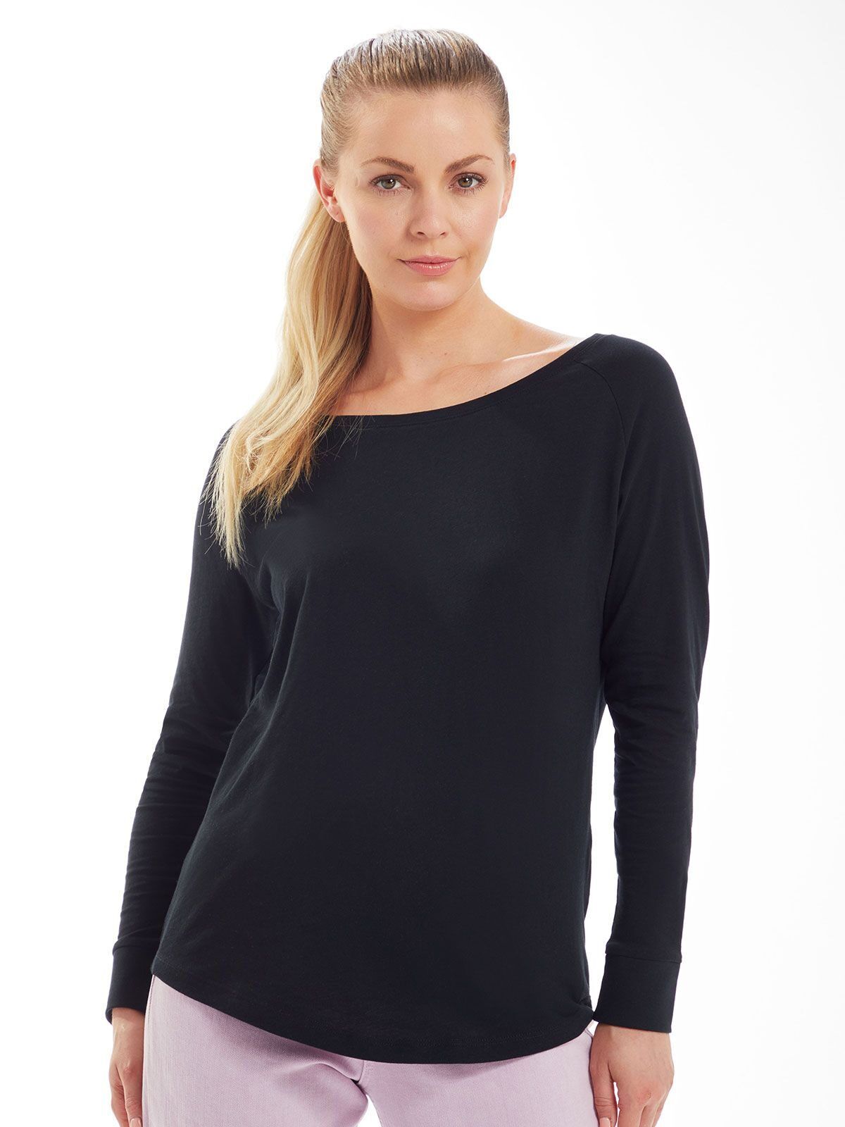 Women's Loose Fit Long Sleeve T - Mantis