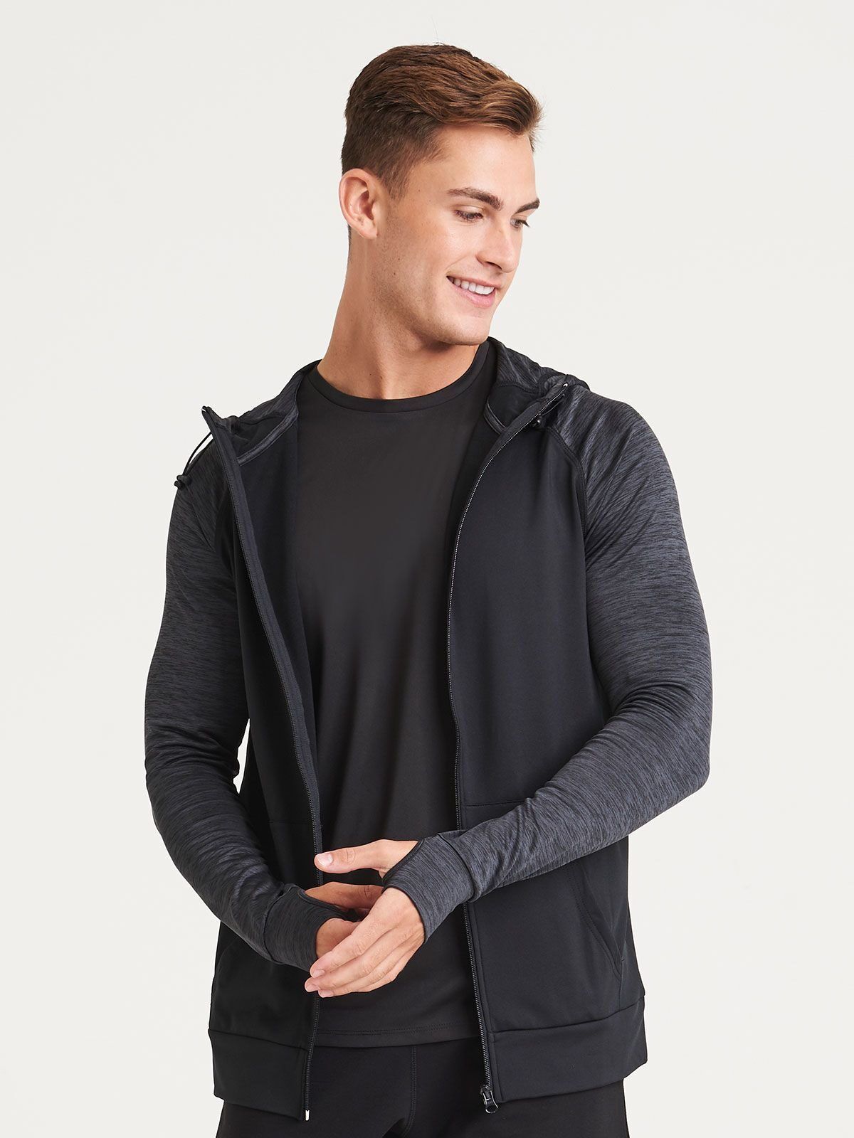 Men's Cool Contrast Zoodie - Just Cool by AWDis