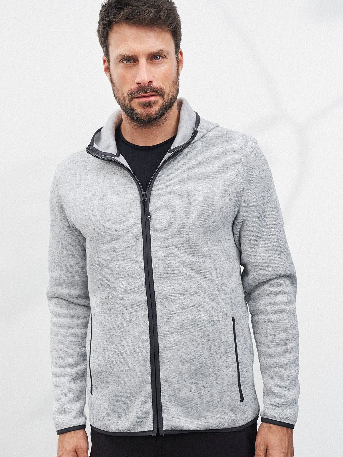Men's Knitted Fleece Hoody - daiber