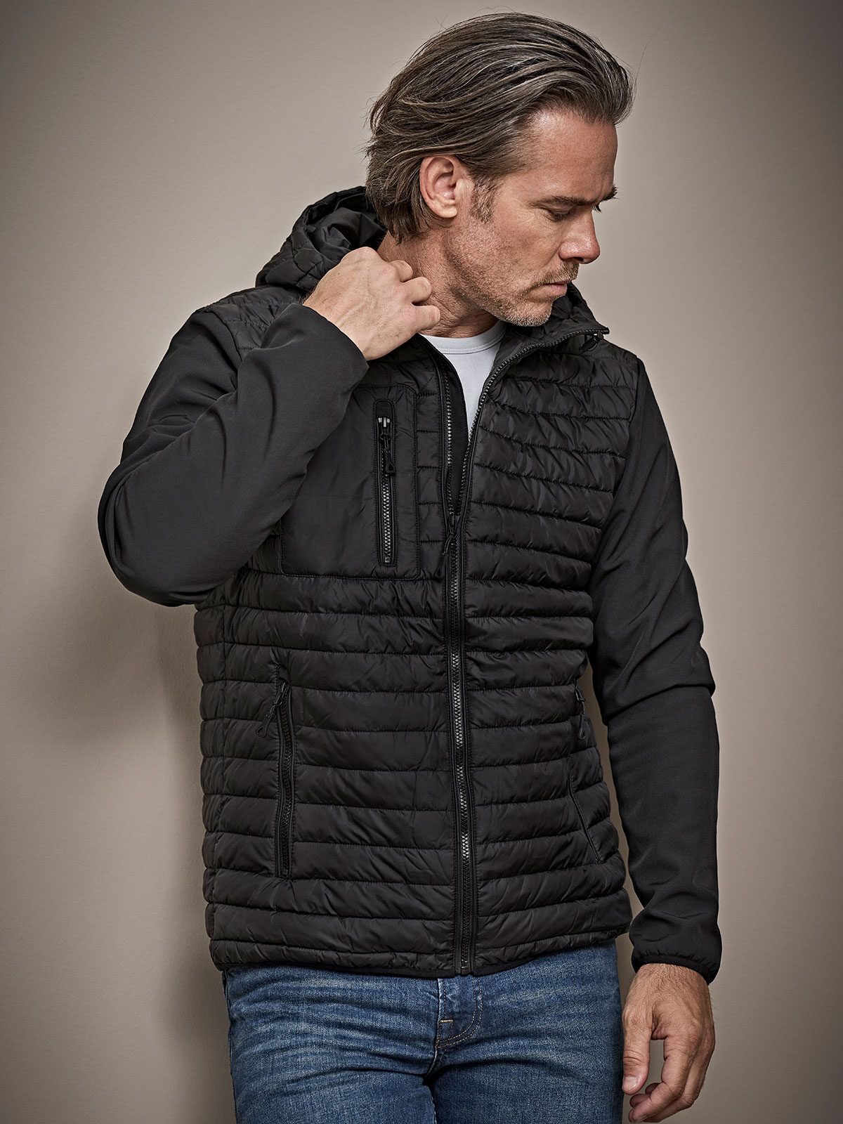 Hooded Crossover Jacket - Tee Jays