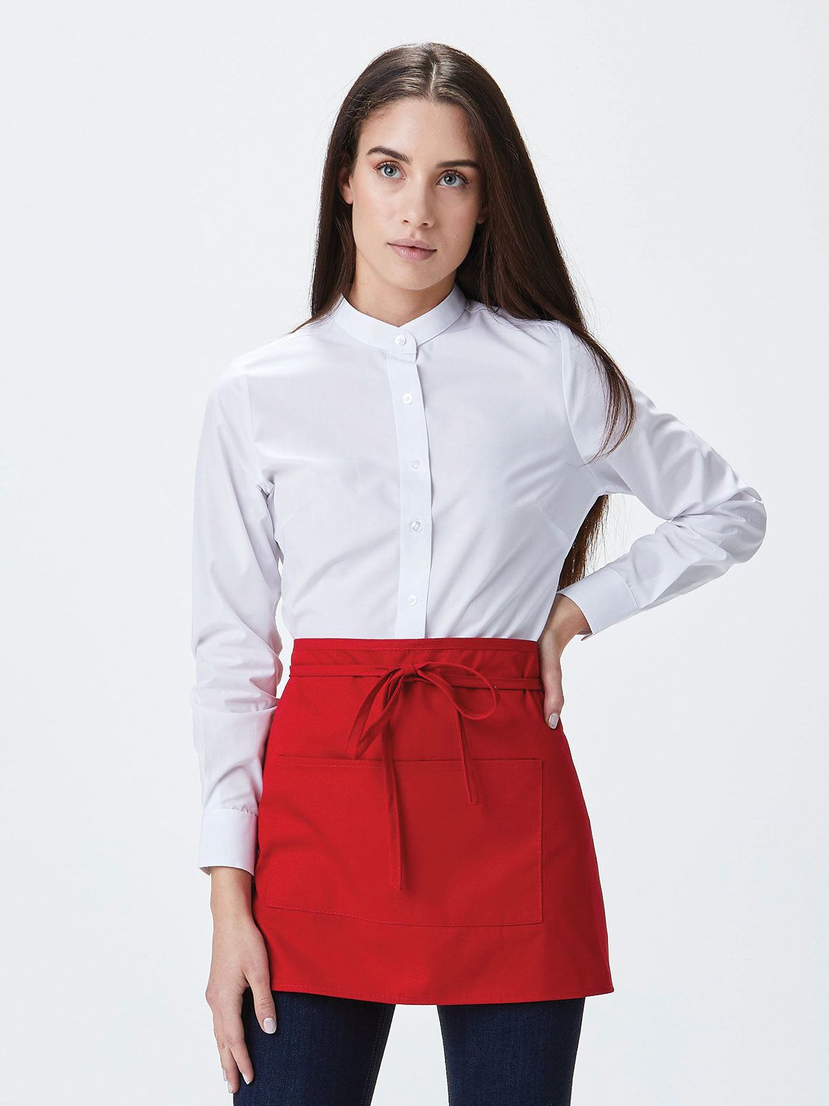 Basic Half Apron With Pocket - Colore Italiano