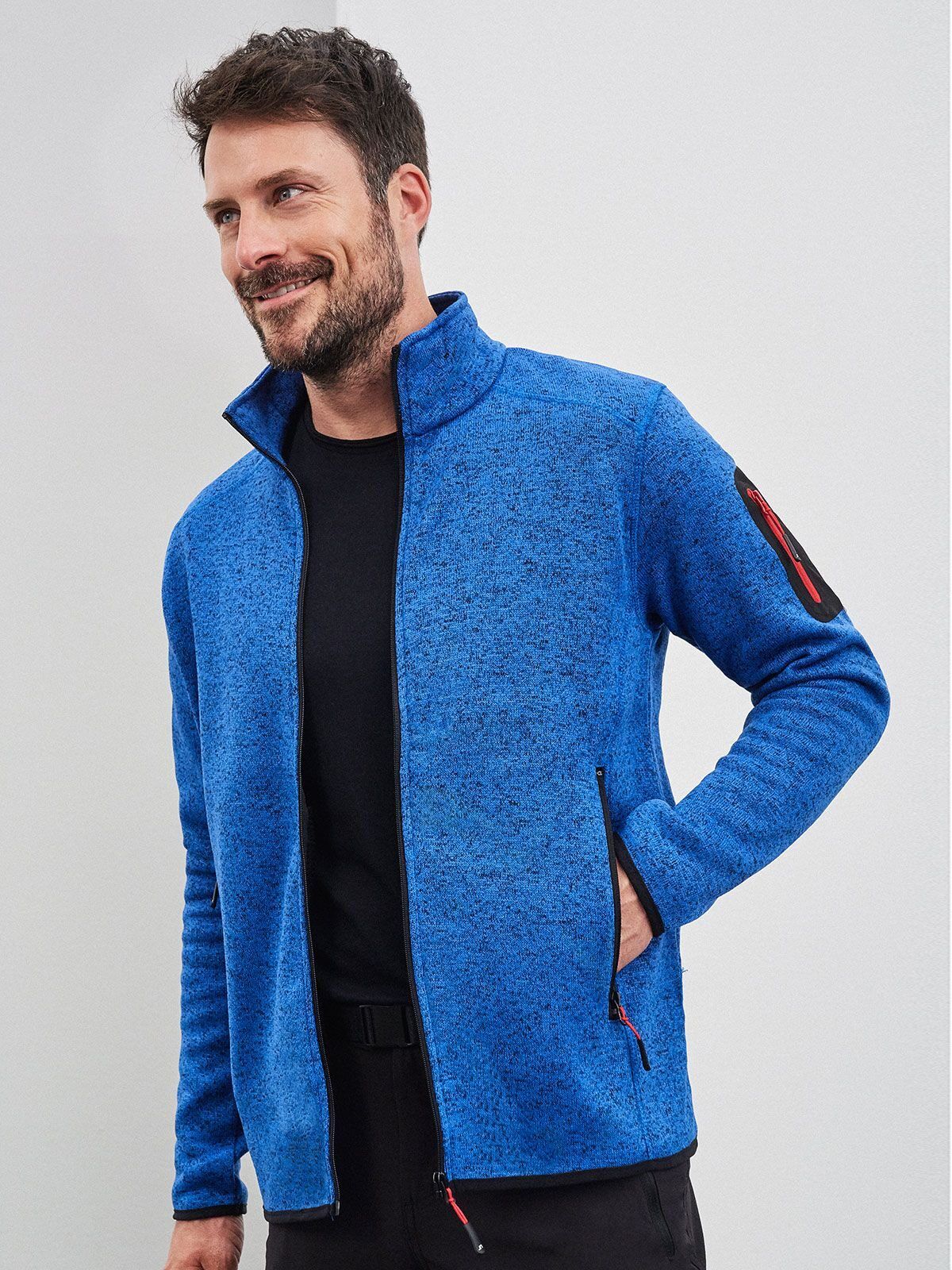 Men's Knitted Fleece Jacket - daiber