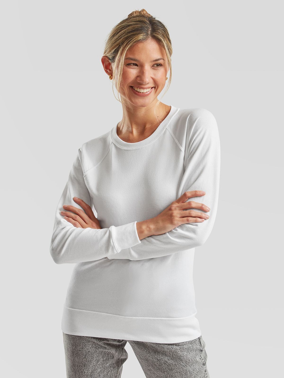 Ladies Lightweight Raglan Sweat - Fruit of the Loom