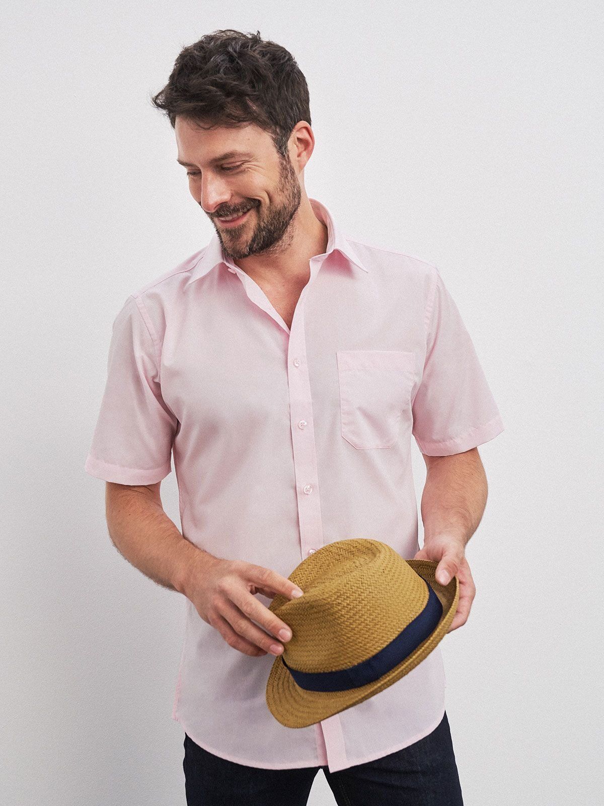 Men's Shirt Shortsleeve Poplin - daiber