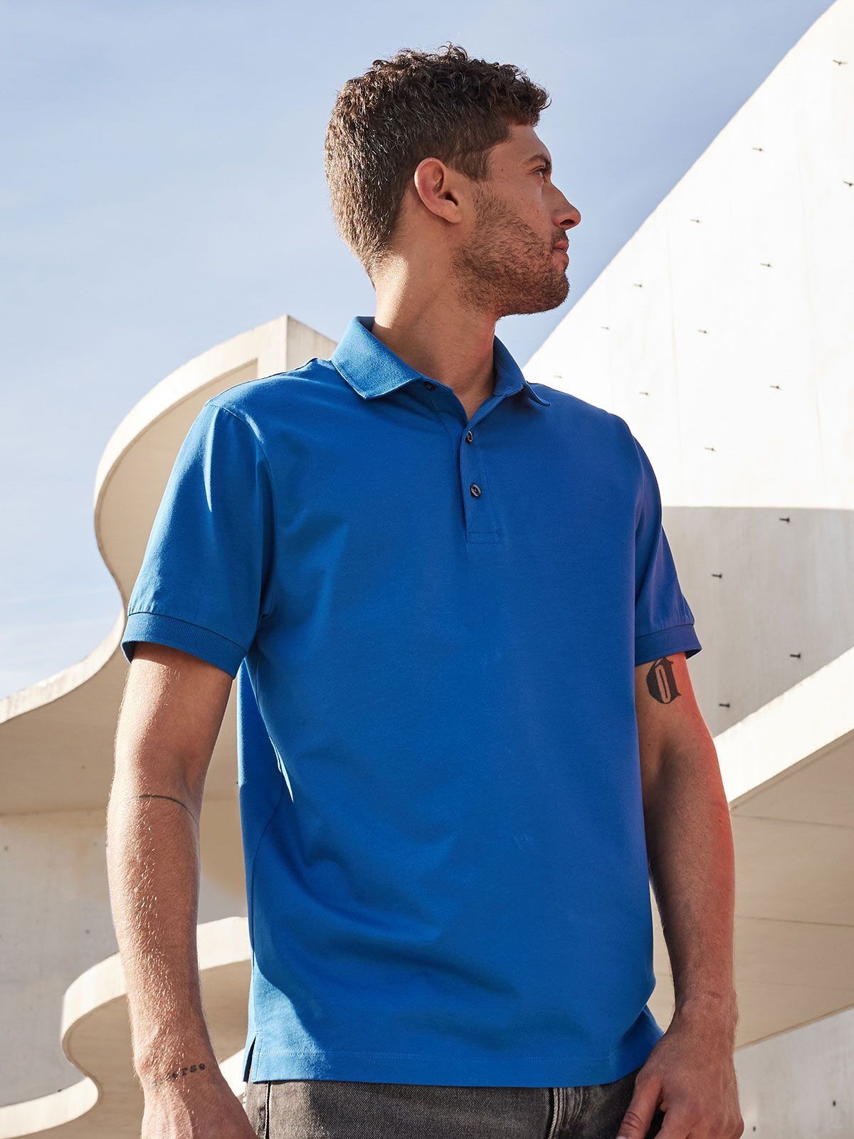 Men's Mercerised Polo - daiber