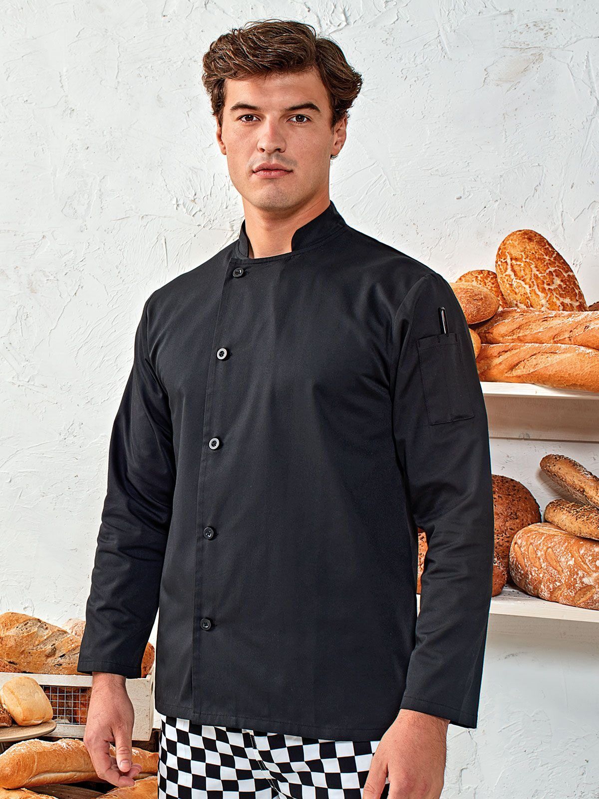 'Essential' Long Sleeve Chef's Jacket - Premier
