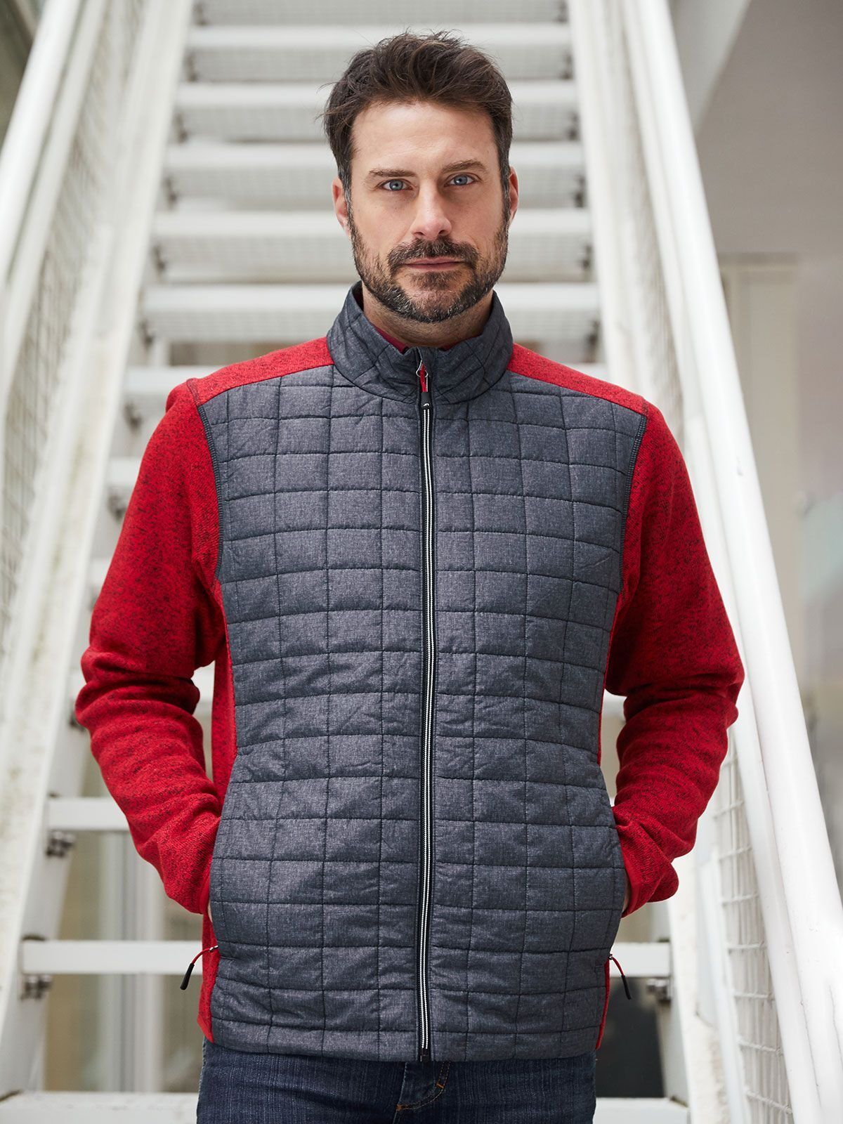 Men's Knitted Hybrid Jacket - daiber
