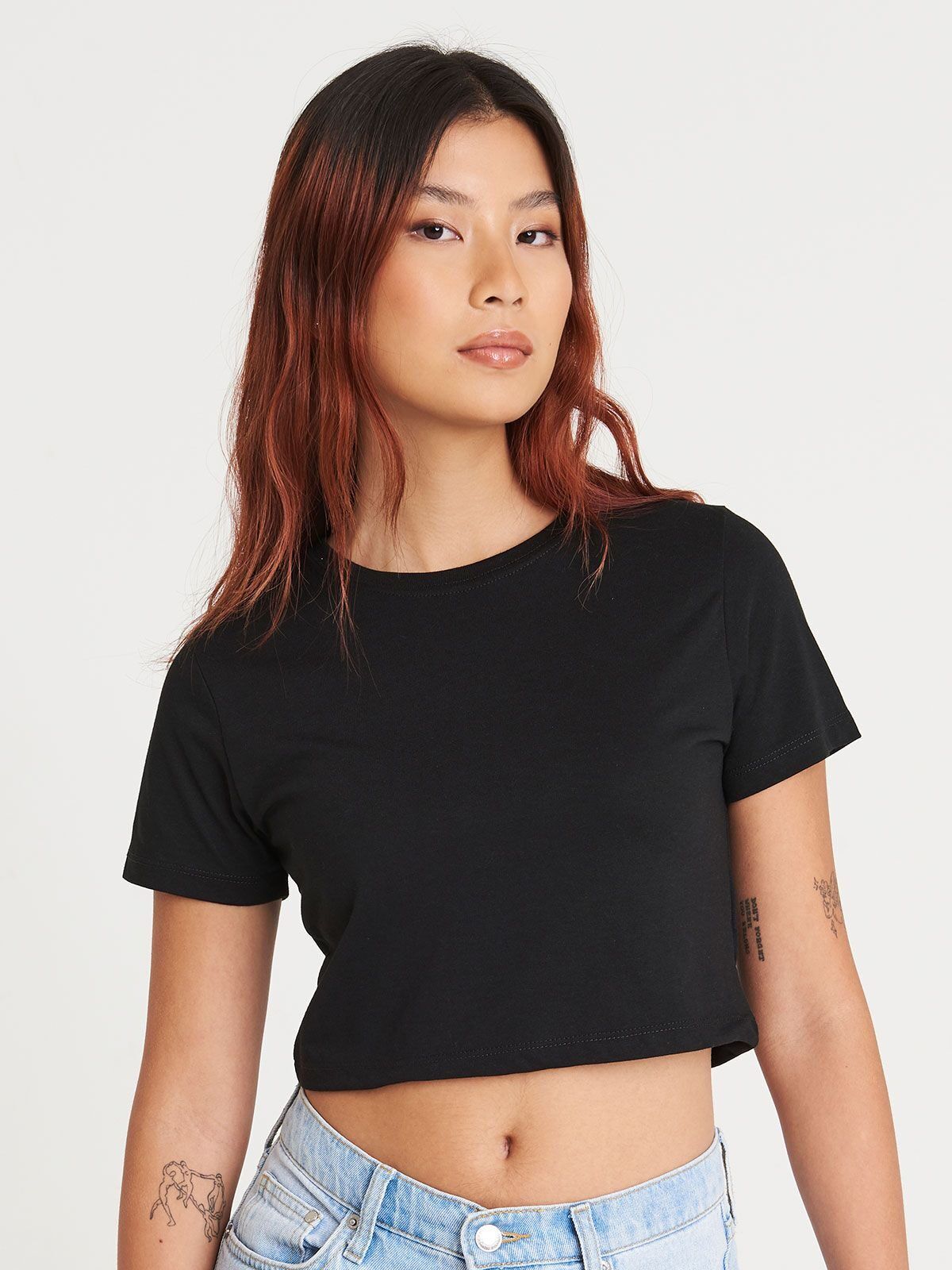 Girlie Tri-Blend Cropped T - Just Ts by AWDis