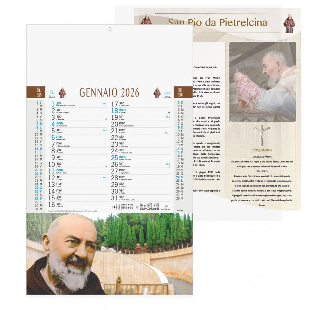Calendario B006 SAN PIO