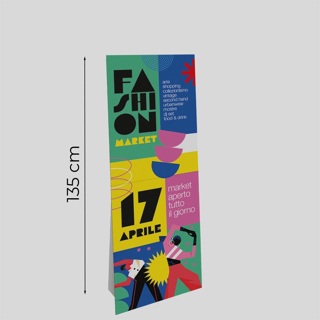 Pannello pieghevole con supporto Compact S da esterno