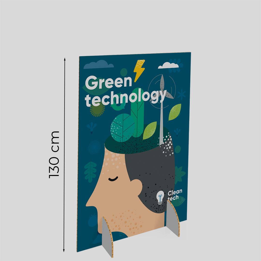 Pannello in cartone alveolare con supporto Tree S