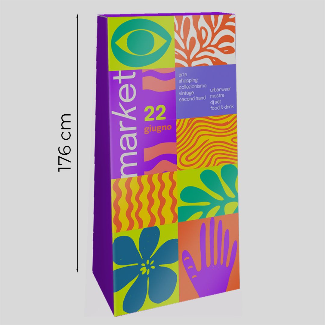 Totem da terra Trapeze L da esterno