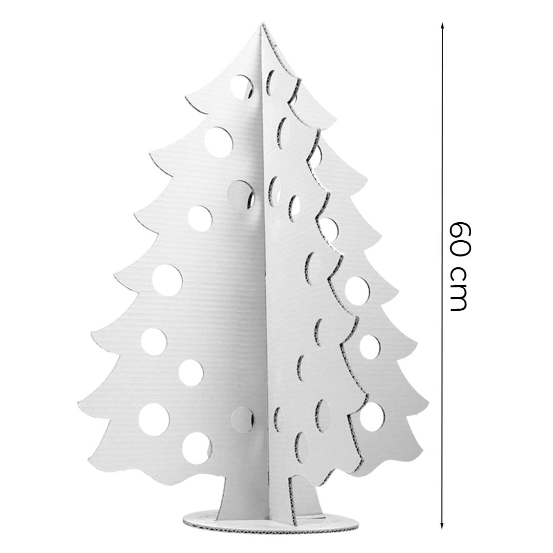 Albero di Natale in cartone Isdal h60 cm