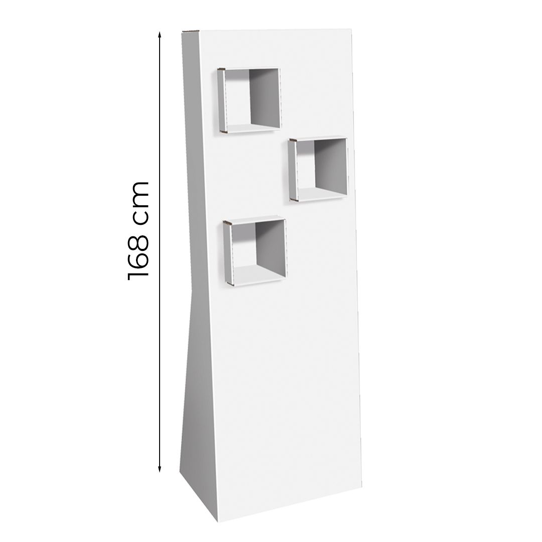 Espositore da terra con 3 nicchie Frame M