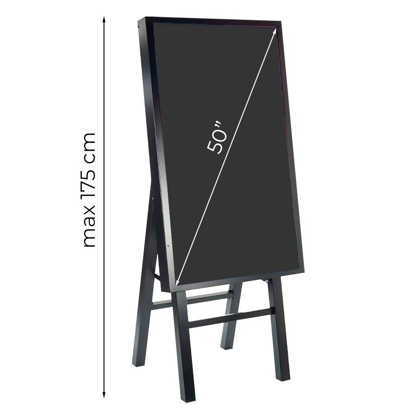 Display multimediale con cavalletto Chicago 50