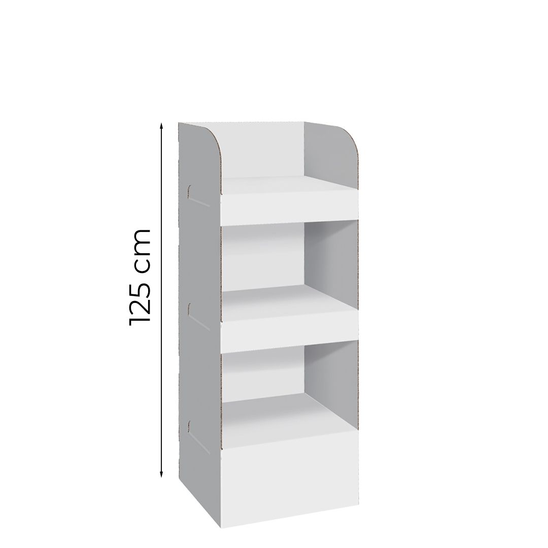 Espositore da terra con 3 ripiani Shelf S